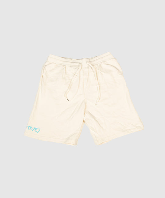 Cream Sweat Set Shorts