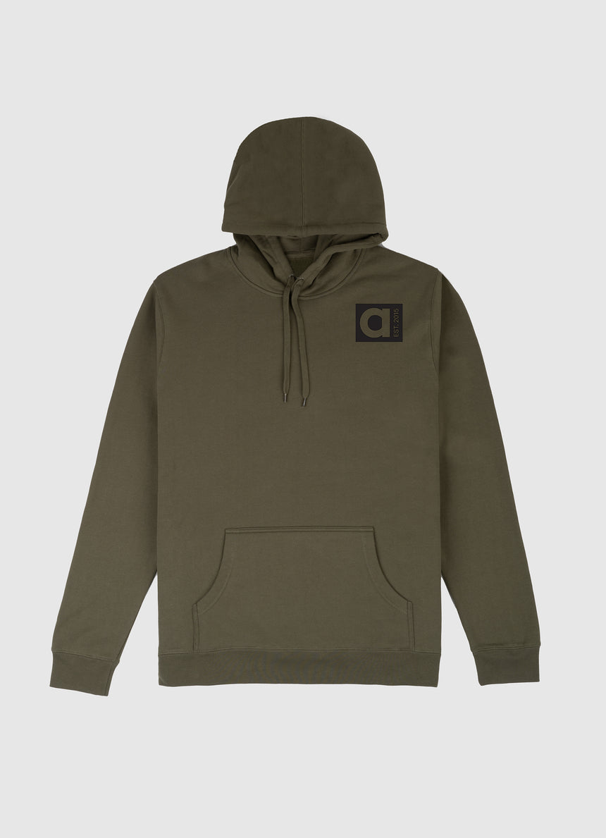 Oct. Prize Long Sleeve Forest Green Hoodie- Block